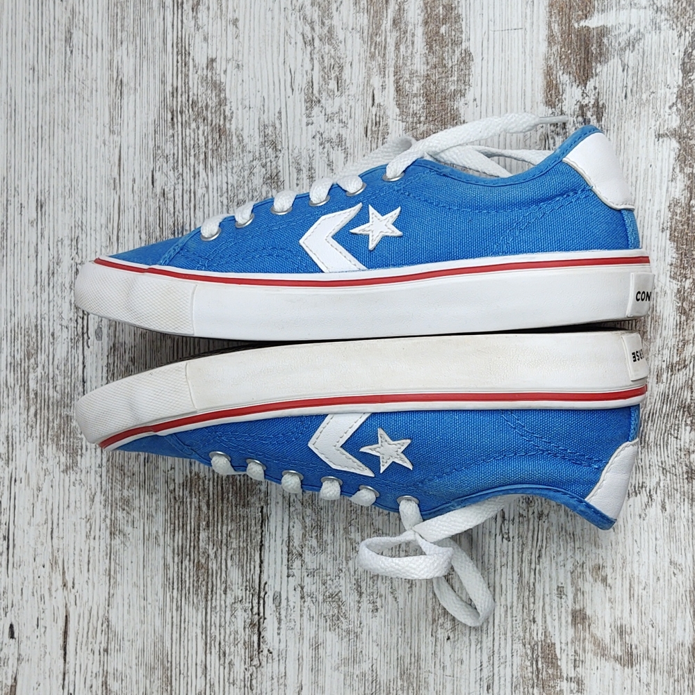 🟦Sz 2 Converse Star Replay Blue Tropic Canvas Sneakers - Picture 11 of 15